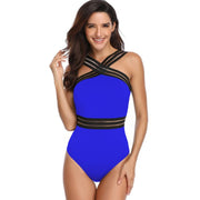 PANXD  Front Crossover One Piece Swimwear