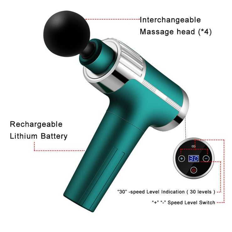 60W High Frequency Massage Gun Muscle Relax Body Relaxation Electric Massager With Portable Bag Therapy Gun For Fitness