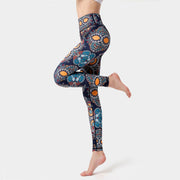 PANXD, леггинсы для йоги с красочным принтом, женские спортивные штаны для фитнеса, леггинсы с высокой талией и цветком, красивые цветные штаны для бега в спортзале