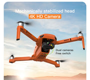 GPS Drone 4k Professional 8K HD Camera 2-Axis Gimbal Anti-Shake Аэрофотосъемка Бесщеточный складной квадрокоптер 1,2 км