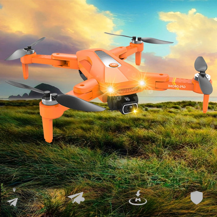 طائرة بدون طيار RC GPS بدون طيار 4K احترافية للتصوير الجوي كوادكوبتر قابلة للطي مع كاميرا مضادة للاهتزاز HD Dual 8K
