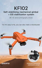 GPS Drone 4k Profesional 8K HD Câmera de 2 eixos Gimbal Anti-Shake Fotografia aérea sem escova Quadcóptero dobrável 1,2 km