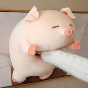 1pc 40-80cm Squishy Pig Plush Toys Stuffed Doll Lying Piggy Soft Plushie Pillow