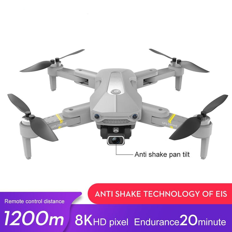 RC GPS Drone sin escobillas 4K Quadcopter plegable fotográfico aéreo profesional con cámara Anti Shake HD Dual 8K