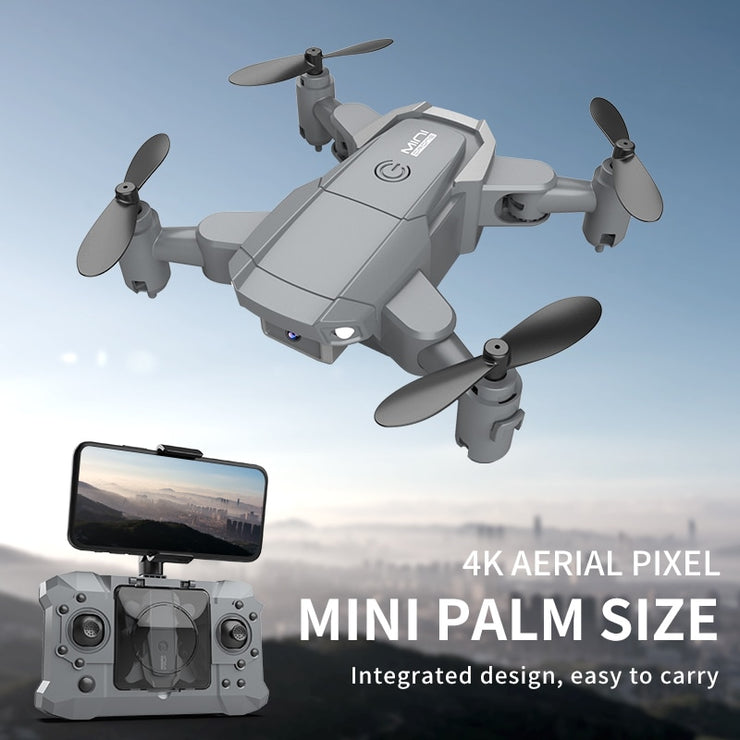 Mini Drone 4K Profesional HD Câmera Wifi FPV Dobrável Dron Quadcopter One-Key Return 360 Rolling RC Helicopter