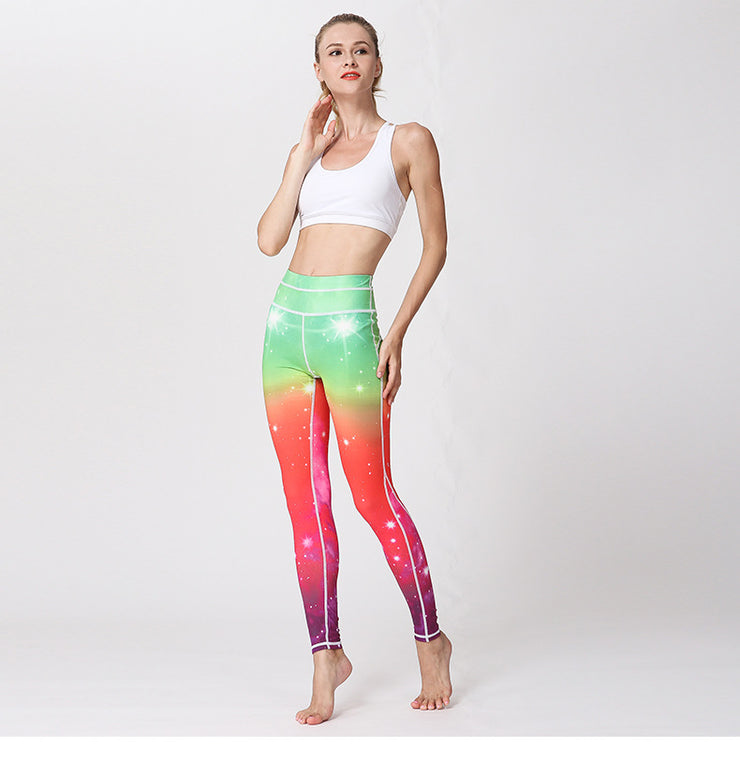 PANXD Printed Yoga Pants Women High Waist Seamless Gym Workout Sports Fitness Femme Leggings