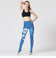 PANXD Printed Yoga Pants Women High Waist Gym Clothing for Women Push Up Tights Seamless Leggings Sport Fitness Workout