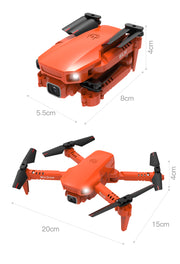 Mini RC Drone 4K HD Câmera Dupla WIFI FPV Pressão de Ar Altitude Segure Uma Tecla Retornar Casa Quadcóptero Dobrável Brinquedos Infantis GIft