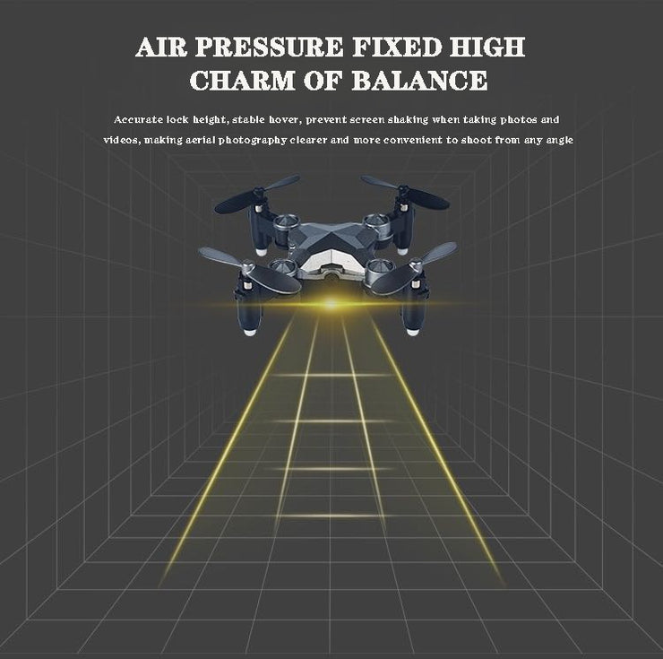 2.4G WIFI 480P Equipaje drone mini quadcopter plegable control remoto altitud mantener transmisión en tiempo real fpv 4-axis RC drone