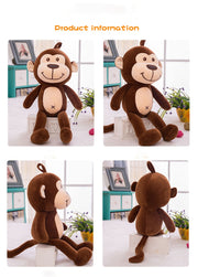45-70 cm cute monkey doll plush toy soft stuffed pillow