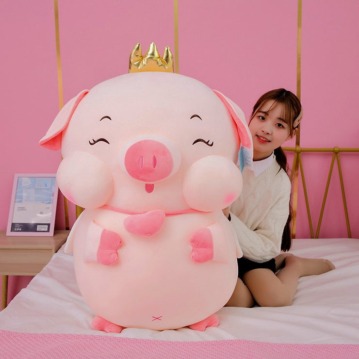 30-70cm Cartoon Cute Pink Pig Plush Toys Stuffed Kawaii Piggy Dolls Soft Pillow