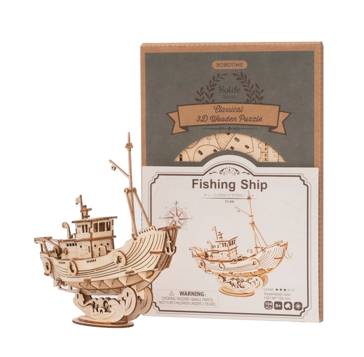 Assembly Boat Toy Gift for Children Teens Adult 4 Kinds DIY Vintage Sailing Ship 3D Wooden Puzzle Game