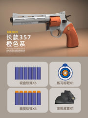 Children Toy Gun Safe Soft Bullet Revolver Pistol Toy