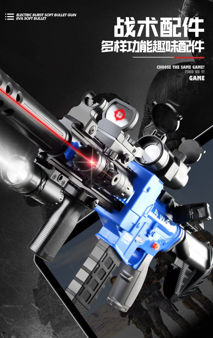 Kids toy gun Games Diy Assembling Toy Guns Model M416 Gift for Children Outdoor Sports