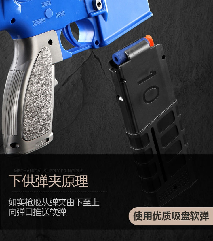 Kids toy gun Games Diy Assembling Toy Guns Model M416 Gift for Children Outdoor Sports
