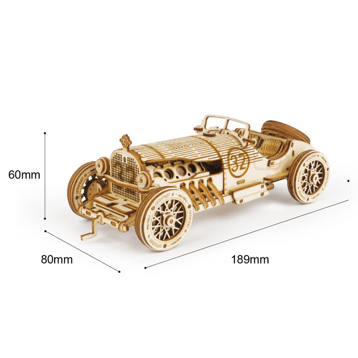Kids DIY Movable Steam Train,Car,Jeep Wooden Model Building Block Kits Assembly Toy Gift for Children Adult