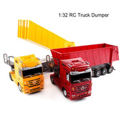 Kids Rc Truck Toy Big Electric Car 2.4G RC Dumper Truck Rc Container Vehicle RC Trailer Truck Model Toy Car