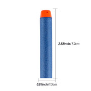 Kids Toy Gun EVA Soft Bullets 1000PCS Hollow Hole Head 7.2cm Refill Darts Blasters Xmas Kid Children Gift
