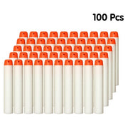 100PCS Toy Gun Bullets Soft Hollow Hole Head 7.2cm Refill Darts Blasters Xmas Kid Children Gift