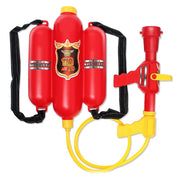 Kids Toy Fireman Cosplay Backpack Water Gun Spray Nozzle Extinguisher Summer Outdoor Sports Children Gift