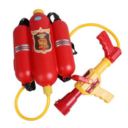 Kids Toy Fireman Cosplay Backpack Water Gun Spray Nozzle Extinguisher Summer Outdoor Sports Children Gift