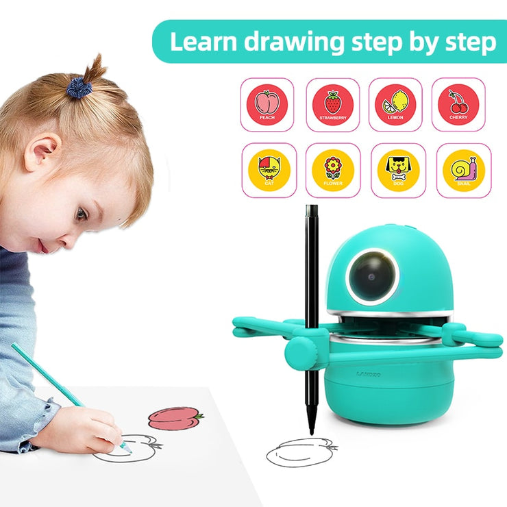 Magic Drawing Robot for Kid Science Toys Student Learning Draw Intelligence Automatic USB Rechargeable Robot Toy