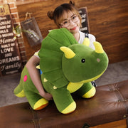 40-100cm Creative Big Plush Soft Triceratops Stegosaurus Plush Toy Dinosaur Doll Stuffed Toy Kids Dinosaurs Toy Birthday Gifts