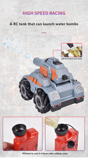 2.4G rc car water bombs rc tank toys