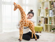Giraffe Plush Toys Cute Stuffed Animal Dolls Soft Simulation Giraffe Doll Birthday Gift Kids Toy Bedroom Decor
