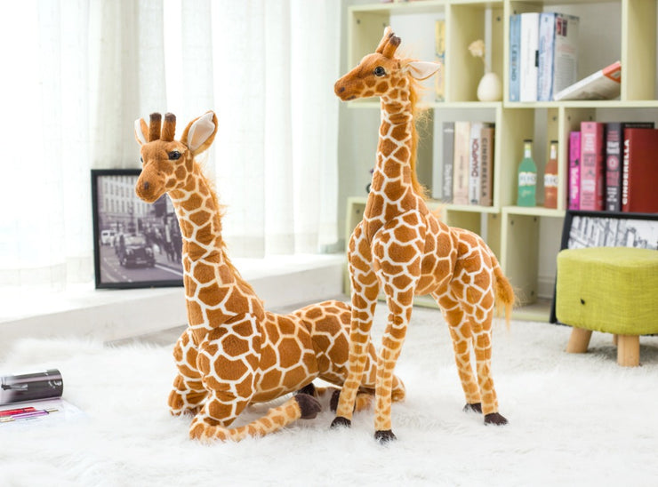 Giraffe Plush Toys Cute Stuffed Animal Dolls Soft Simulation Giraffe Doll Birthday Gift Kids Toy Bedroom Decor