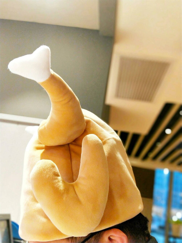Funny Electric Plush Toys, Cute Turkey Drumstick Hat, Electric Music, Funny Drumstick Hat Props, Decoration Novelty Cosplay Gift