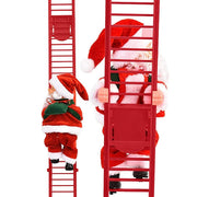 2022 Electric Climbing Ladder Santa Claus Christmas Ornament Decoration For Home Christmas Tree Hanging Decor With Music
