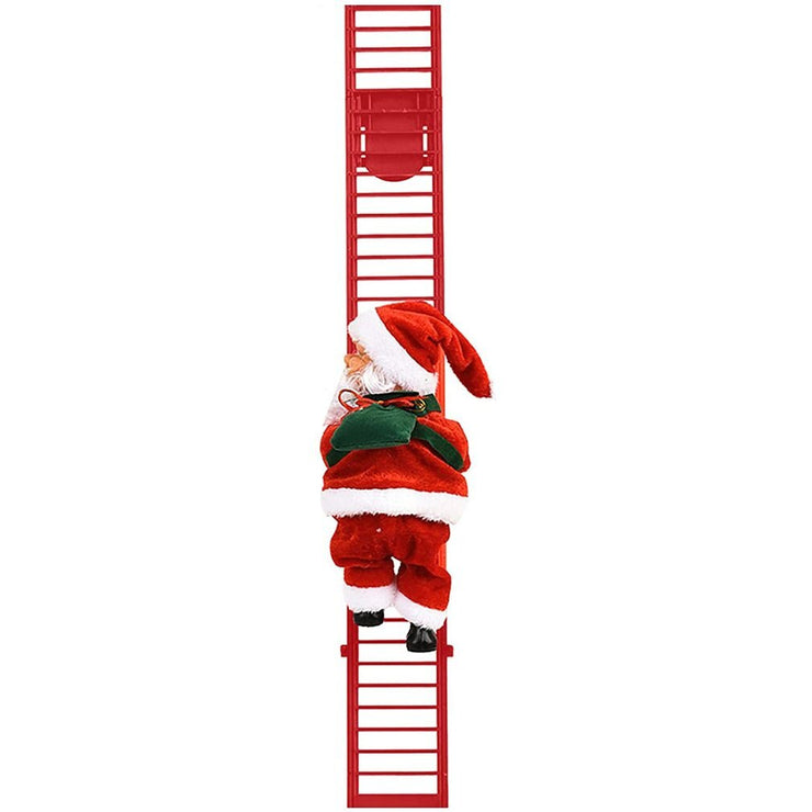2022 Electric Climbing Ladder Santa Claus Christmas Ornament Decoration For Home Christmas Tree Hanging Decor With Music