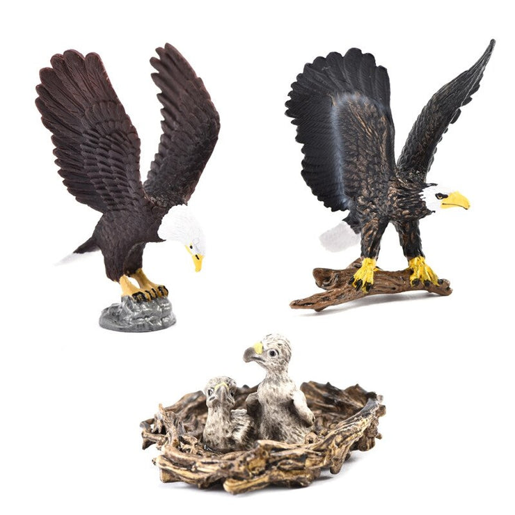 Eagle Bird Model Home Decor Garden Decoration PVC Figurines Toy for Kids Gift