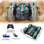 High-tech 2.4G Amphibious Stunt RC Car Double-sided Tumbling Driving Electric Toys