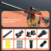 M416 Soft Bullet Toy Gun DIY Assembly Submachine Gun Model Kids Gift