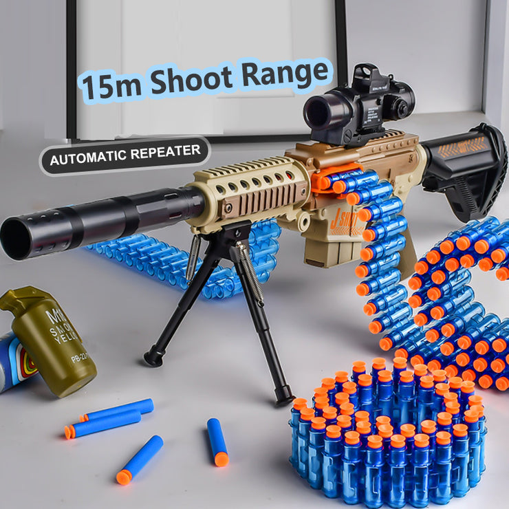 Soft Bullet Gun Parallel Cartridge Case Chain Shell Bullet Accessories For M416 M249 M2 Machine Toy Gun
