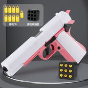 Children Toy Gun Shell Throwing Pistol Model Kids Gifts Outdoor Game