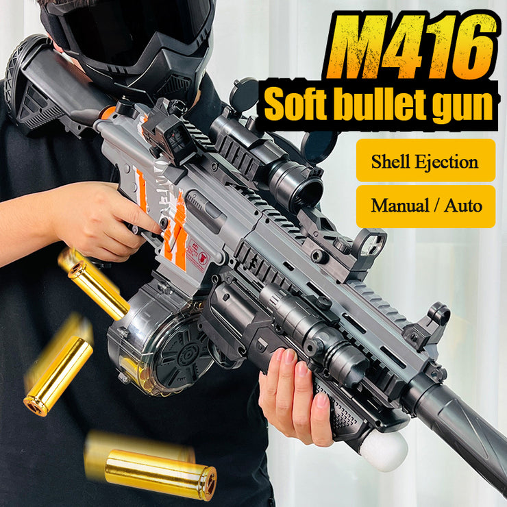Children Toy Gun M416 Electric Burst Shell Ejection Soft Bullet  CS Game Model Birthday Gifts
