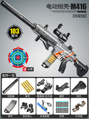 Children Toy Gun M416 Electric Burst Shell Ejection Soft Bullet  CS Game Model Birthday Gifts